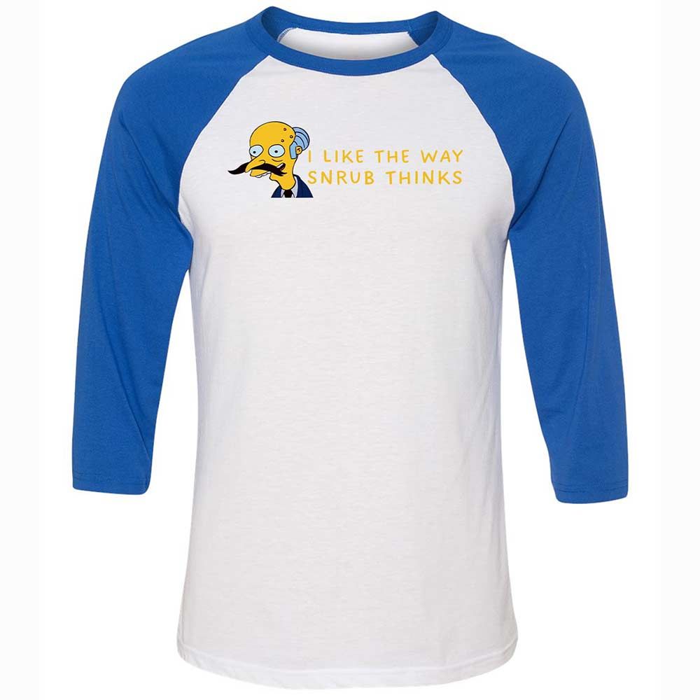 Unisex 3/4 Baseball Tee - FFWPJ4V4 - White/True Royal - 10