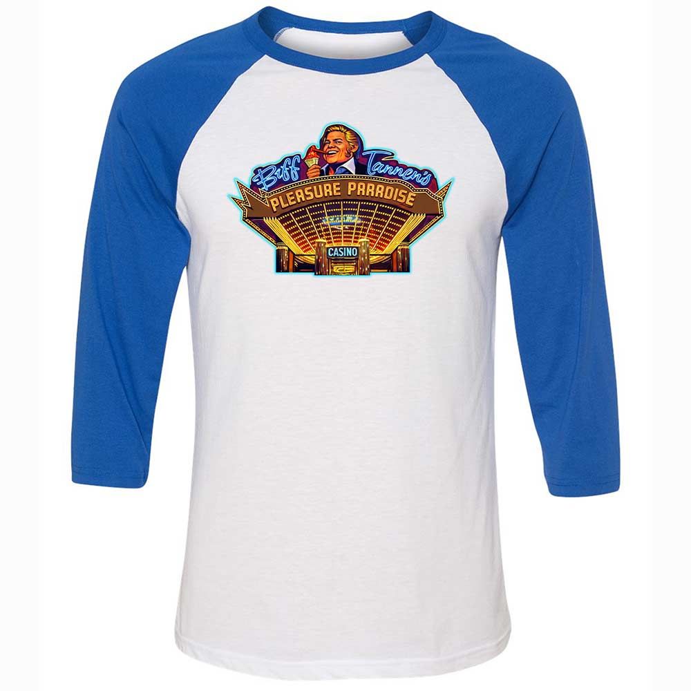 Unisex 3/4 Baseball Tee - JTFM5CJM - White/True Royal - 10