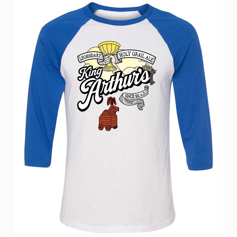 Unisex 3/4 Baseball Tee - QUXLPQDA - White/True Royal - 10