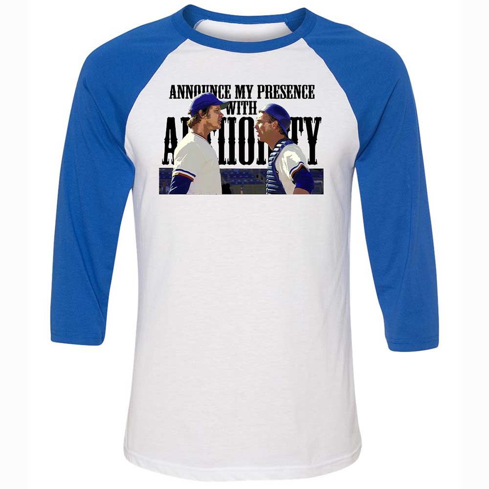 Announce my presence with authority - White/True Royal - 10