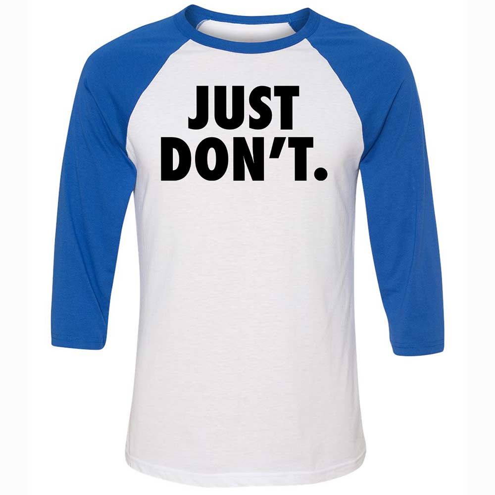 Just Don't. - White/True Royal - 10