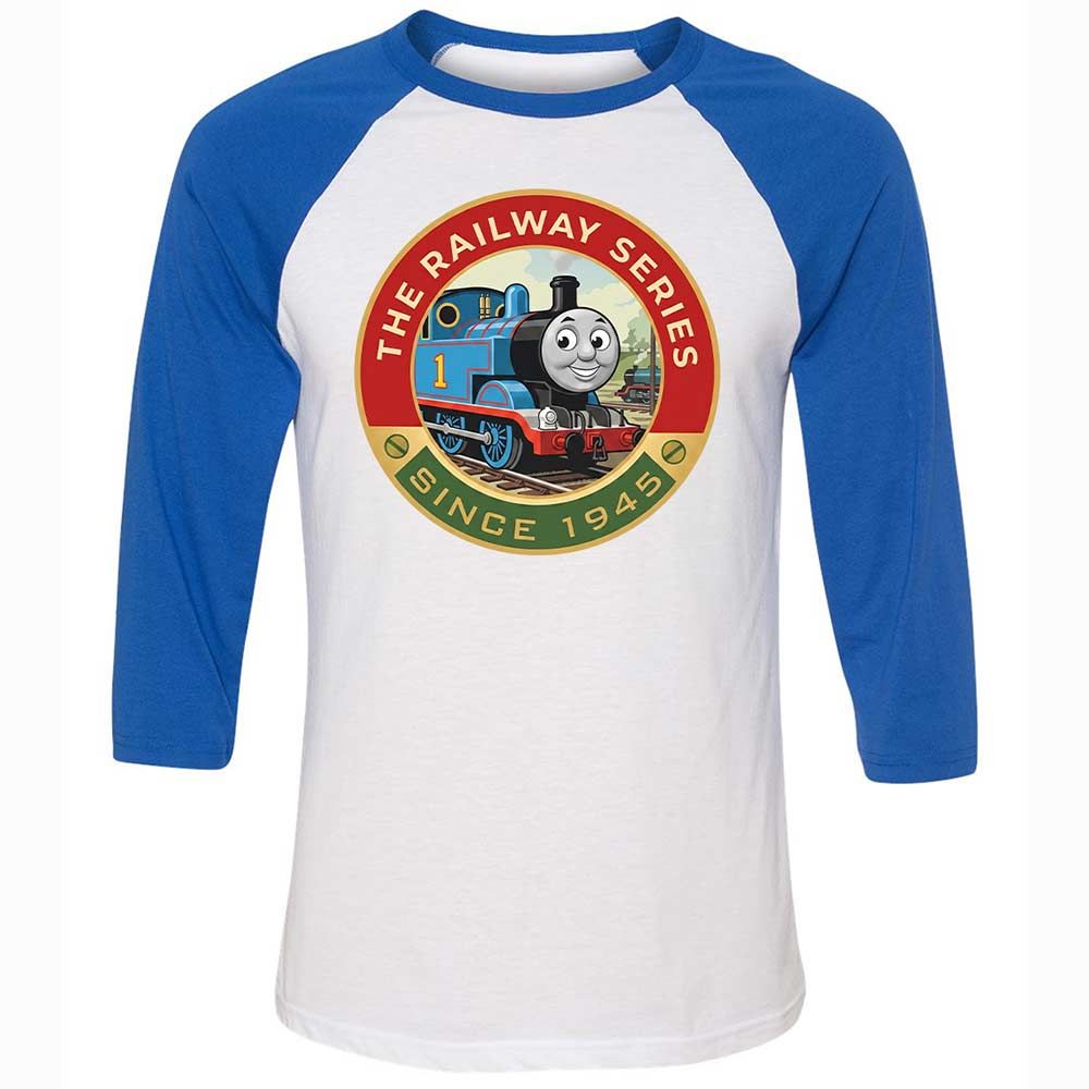 Unisex 3/4 Baseball Tee - U3GB6HL3 - White/True Royal - 10