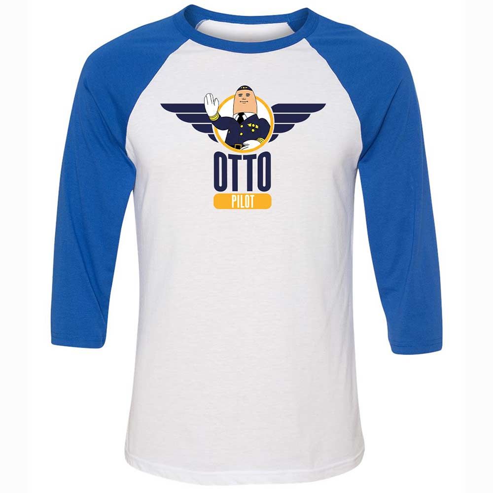 Unisex 3/4 Baseball Tee - NTTMNKKD - White/True Royal - 10