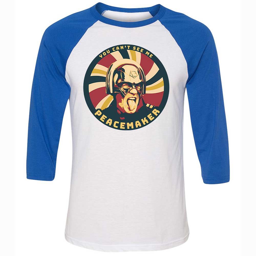 Unisex 3/4 Baseball Tee - X81EBWEV - White/True Royal - 10