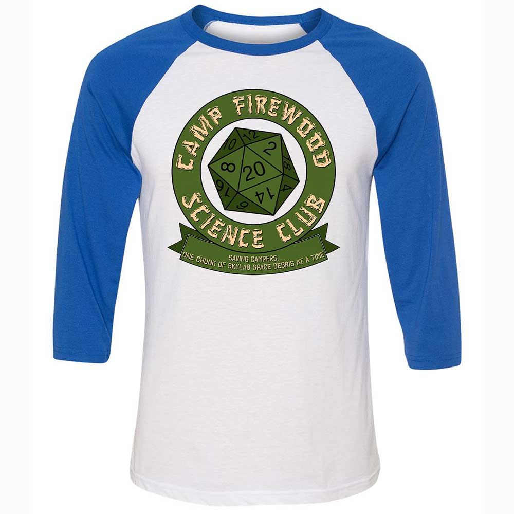 Camp Firewood Science Club - White/True Royal - 10