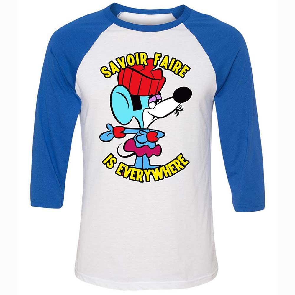 Unisex 3/4 Baseball Tee - LNAZFVV5 - White/True Royal - 10