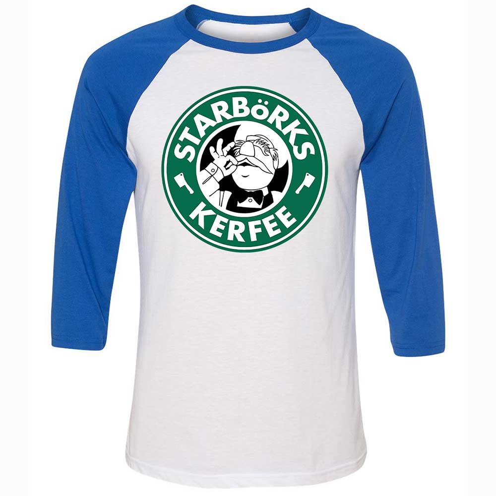 Unisex 3/4 Baseball Tee - DLQ1VRLW - White/True Royal - 10