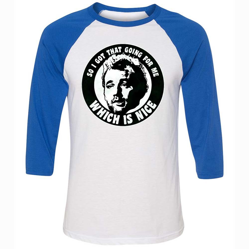 Unisex 3/4 Baseball Tee - 12RWBC2B - White/True Royal - 10