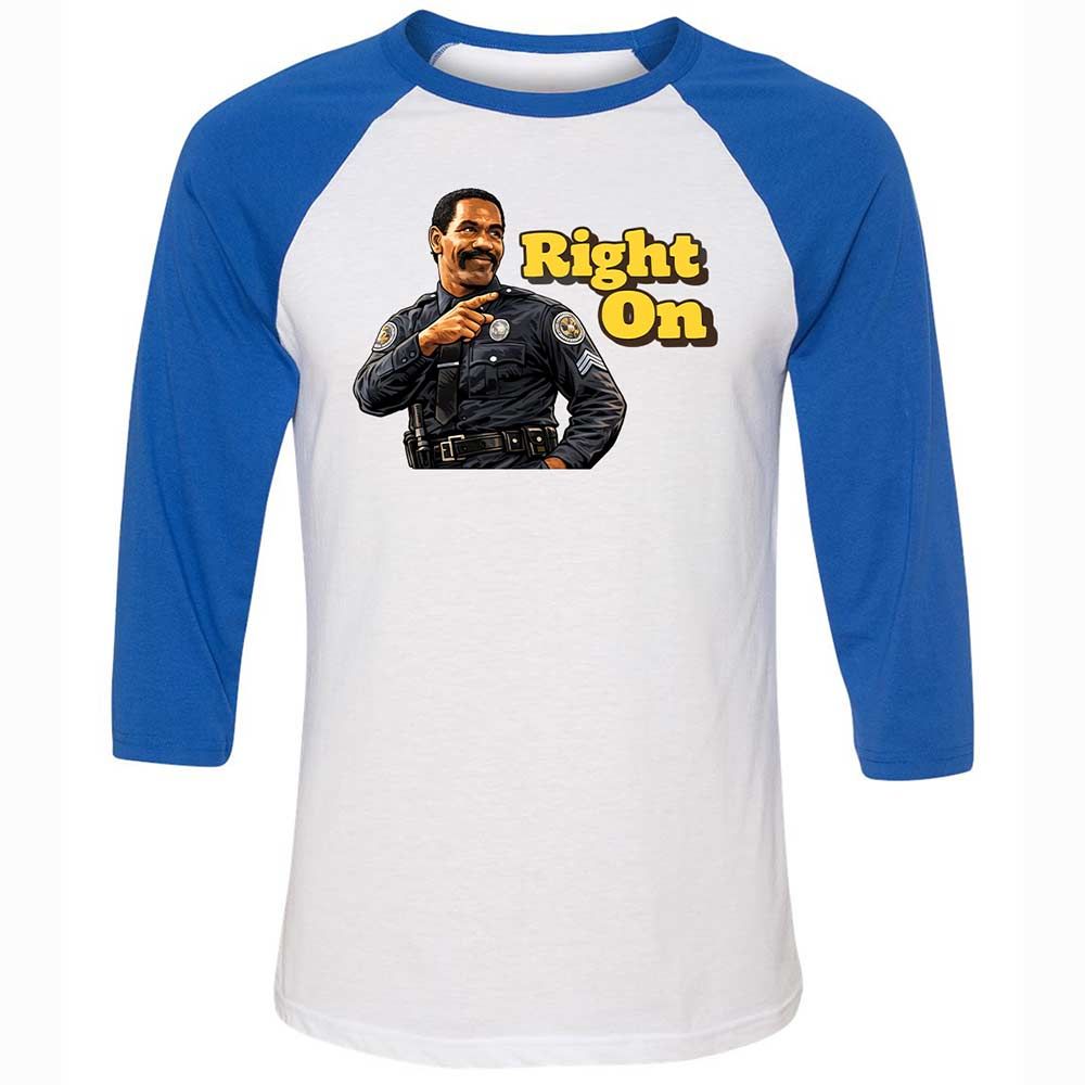 Unisex 3/4 Baseball Tee - AFXRC7YR - White/True Royal - 10