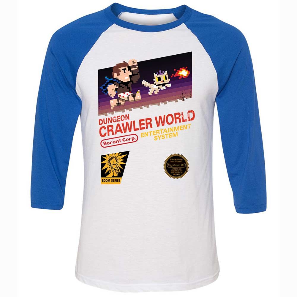 Unisex 3/4 Baseball Tee - BFQV8UXM - White/True Royal - 10