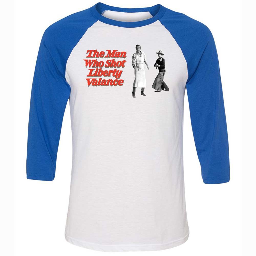 Unisex 3/4 Baseball Tee - 4QLZMX72 - White/True Royal - 10