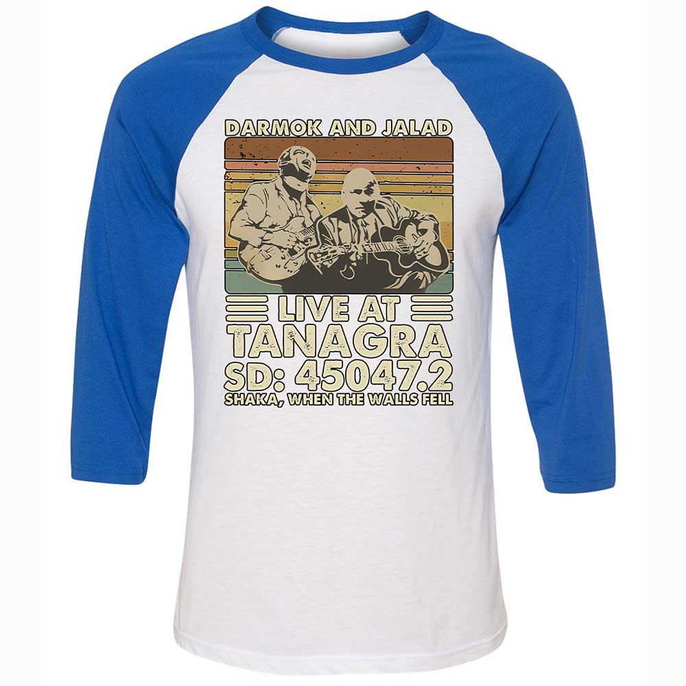 Unisex 3/4 Baseball Tee - PSHN3NCL - White/True Royal - 10