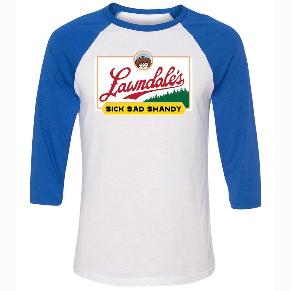 Unisex 3/4 Baseball Tee - JZLQF9QQ - White/True Royal - 10