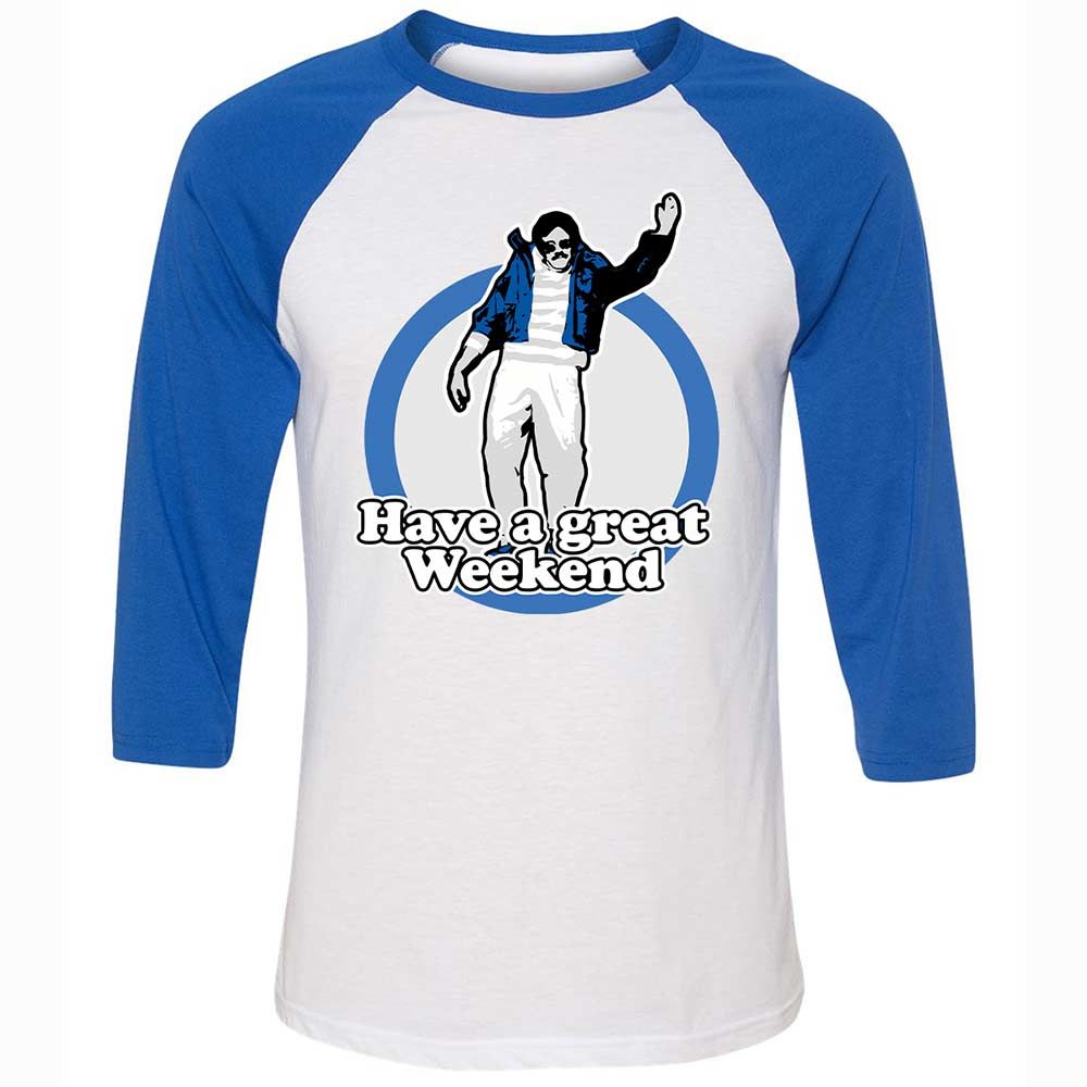 Unisex 3/4 Baseball Tee - ZHG2QF77 - White/True Royal - 10