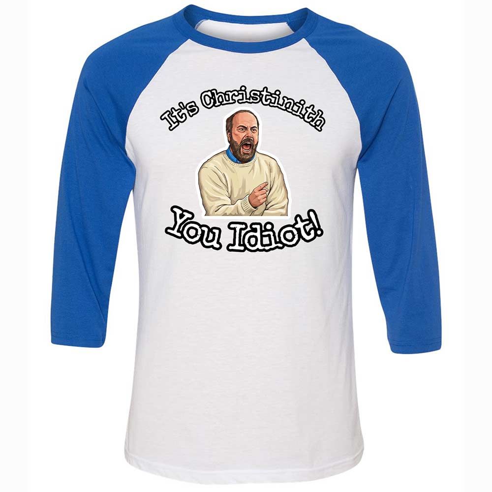 Unisex 3/4 Baseball Tee - 3BCMWN85 - White/True Royal - 10
