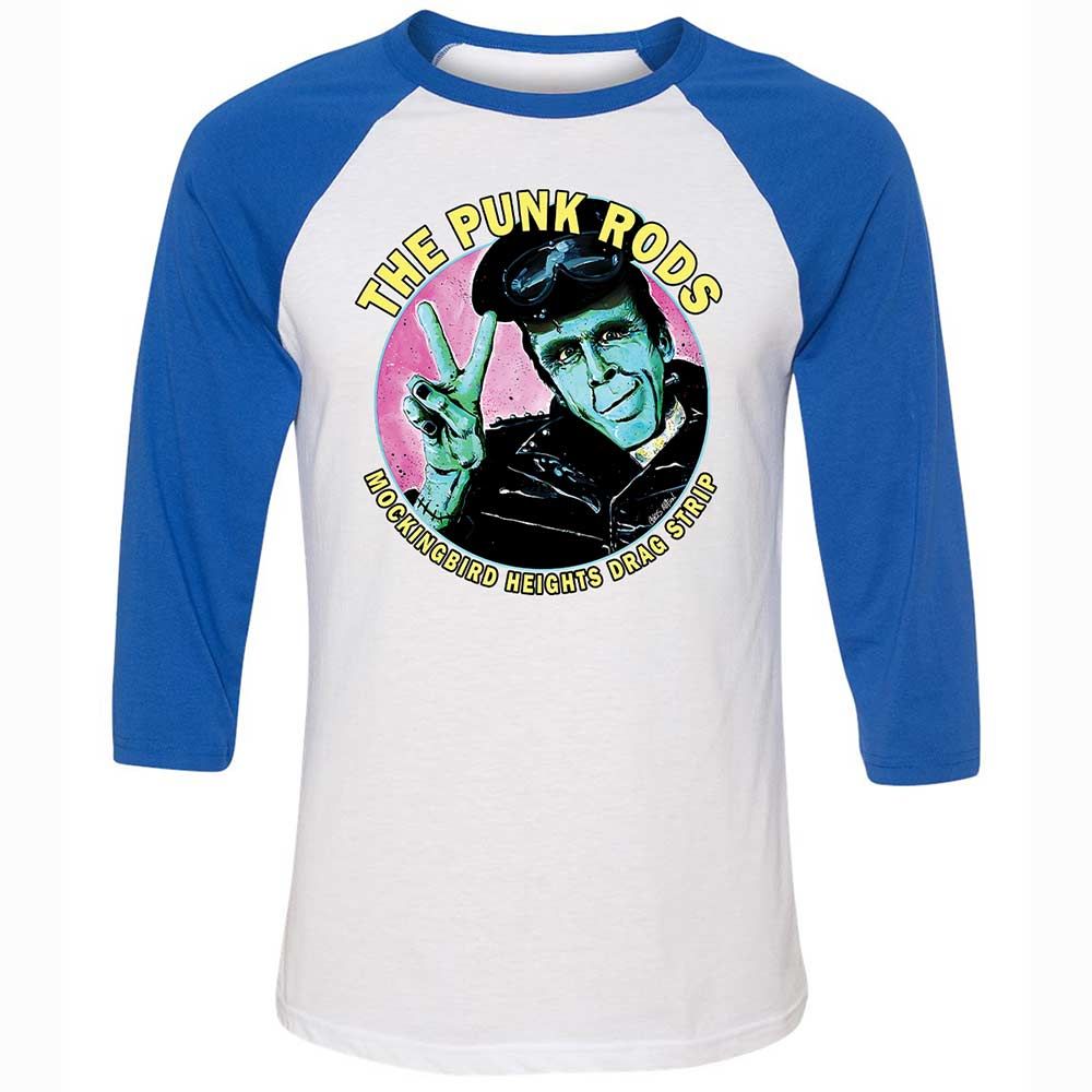 Unisex 3/4 Baseball Tee - B77QHBAS - White/True Royal - 10