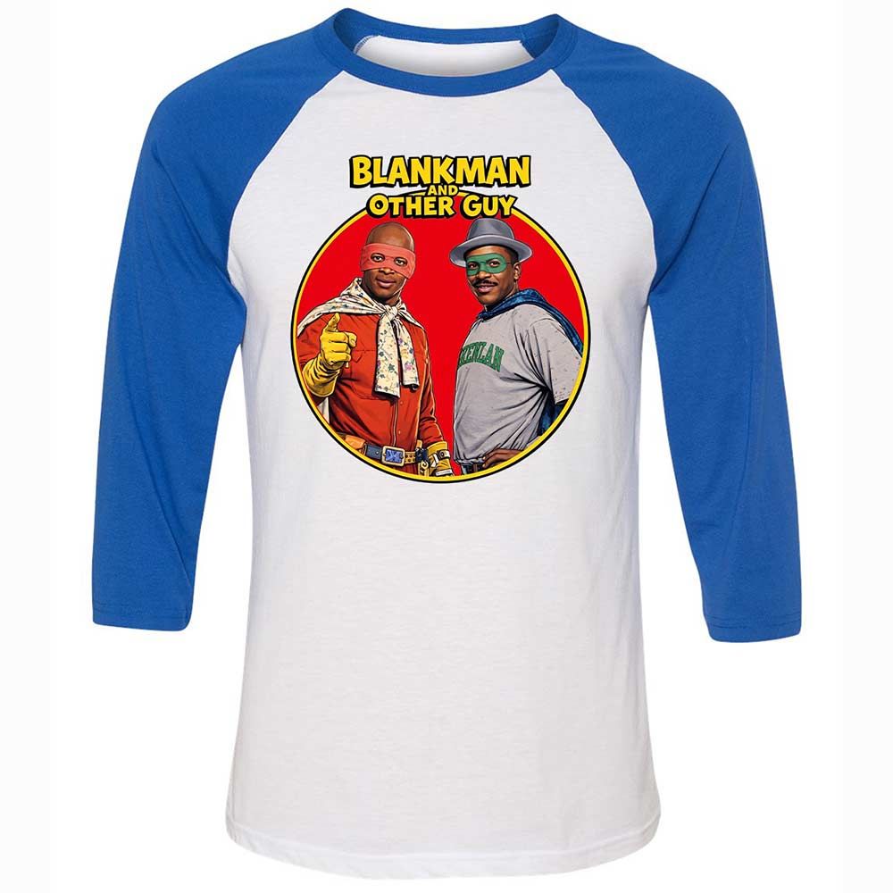 Unisex 3/4 Baseball Tee - J21ELMQ5 - White/True Royal - 10