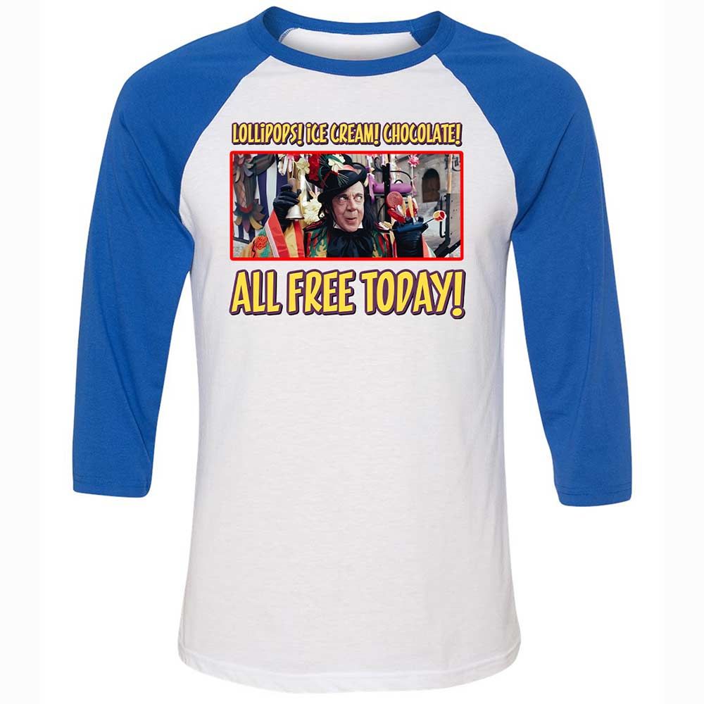 Unisex 3/4 Baseball Tee - QZGTZ782 - White/True Royal - 10