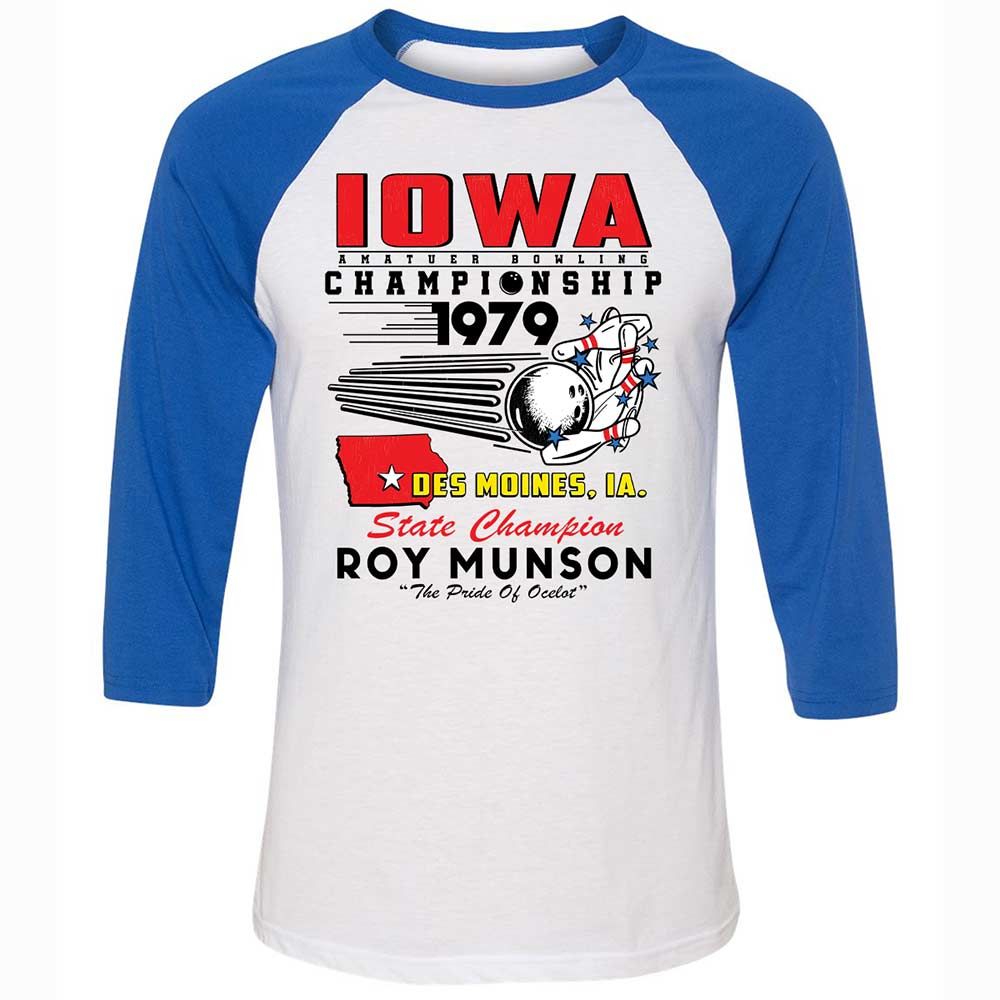 Unisex 3/4 Baseball Tee - 4E6Q2T9U - White/True Royal - 10