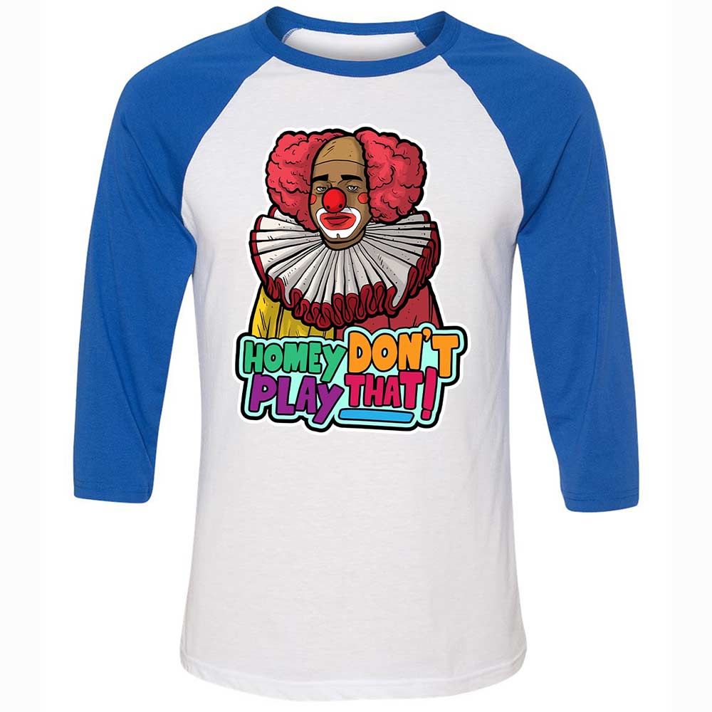 Homey Don't Play That - White/True Royal - 10