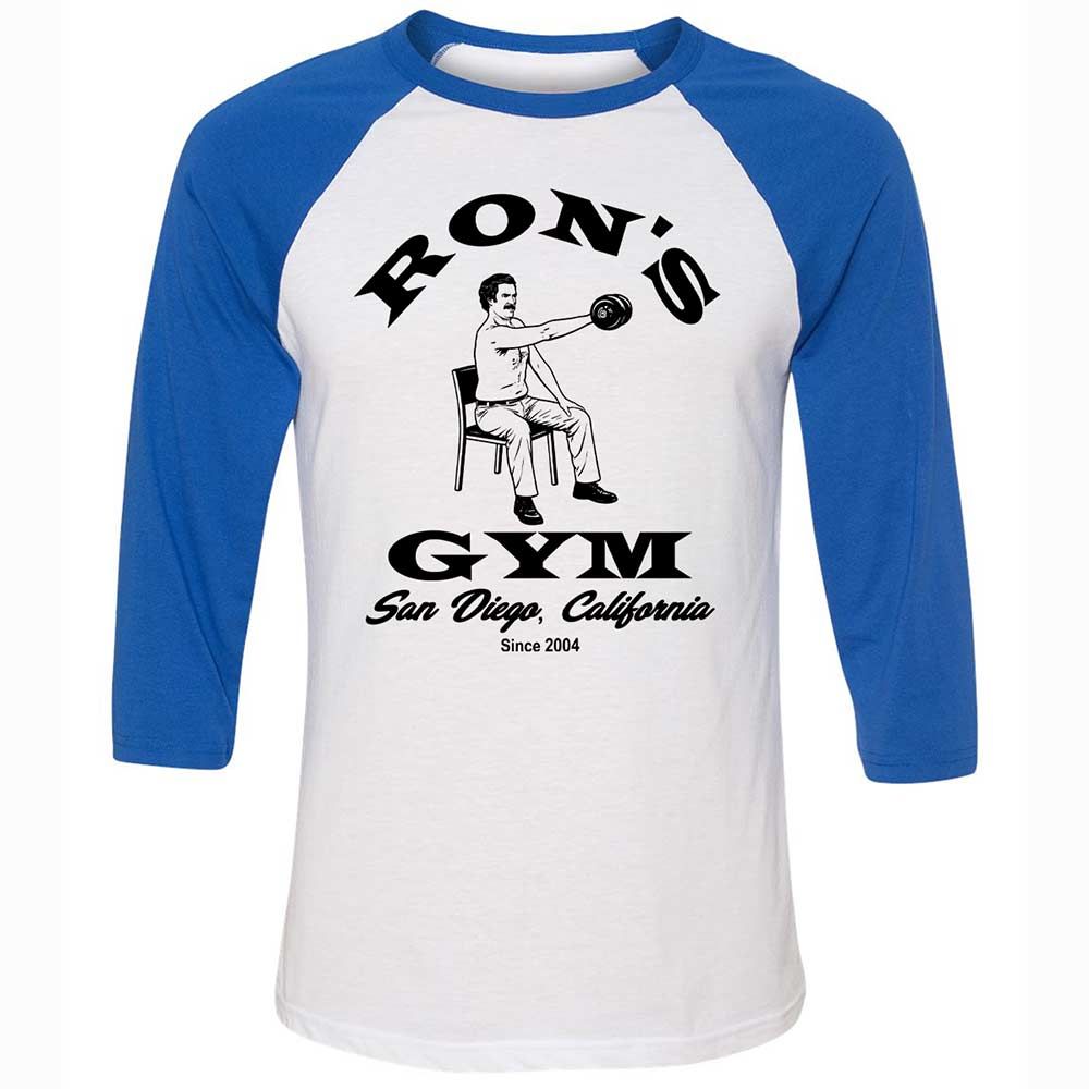 Unisex 3/4 Baseball Tee - 1R34SE9J - White/True Royal - 10