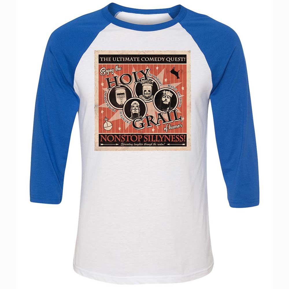 Unisex 3/4 Baseball Tee - TZJ1AZGH - White/True Royal - 10