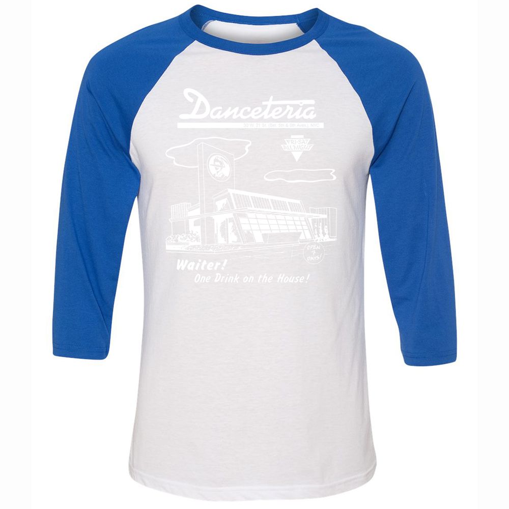 Unisex 3/4 Baseball Tee - XRM1UGN1 - White/True Royal - 10