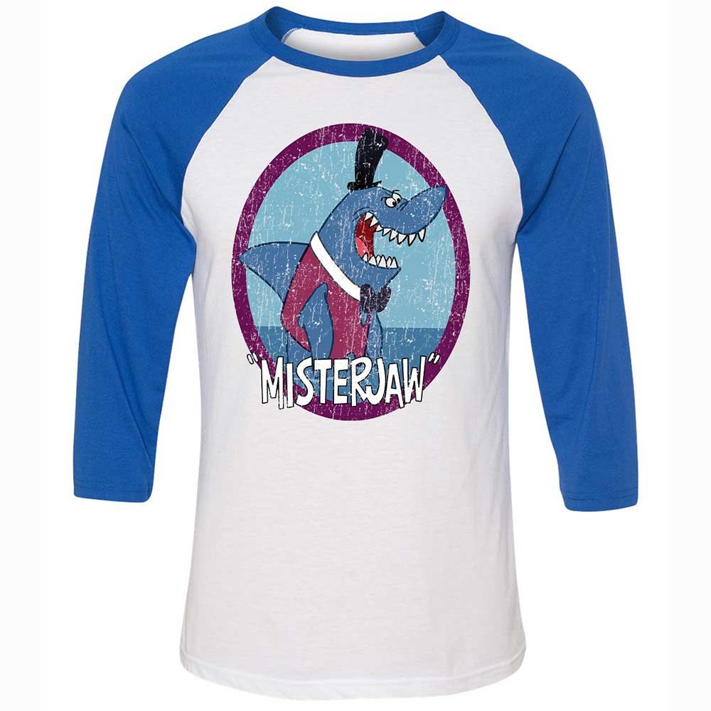 Unisex 3/4 Baseball Tee - SCRUTWT3 - White/True Royal - 10