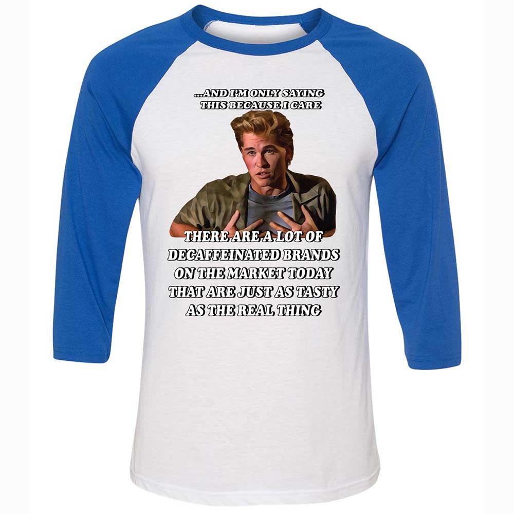 Unisex 3/4 Baseball Tee - 22TJDRXT - White/True Royal - 10