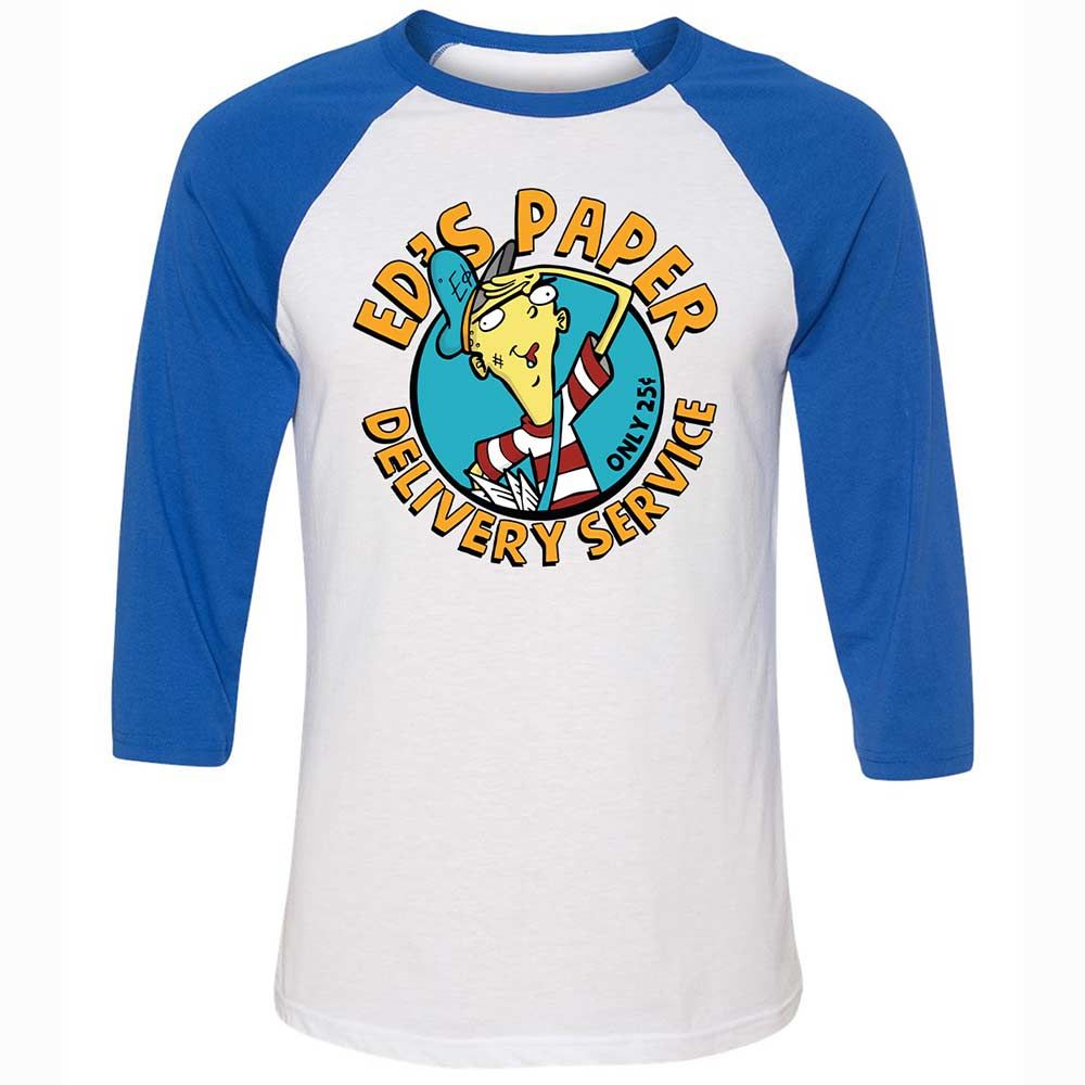 Unisex 3/4 Baseball Tee - EGMQ9XRN - White/True Royal - 10