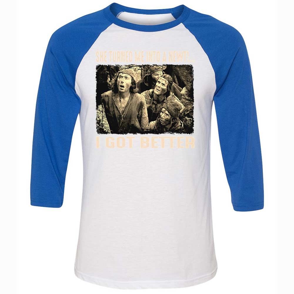 Unisex 3/4 Baseball Tee - ZK9PQXRE - White/True Royal - 10