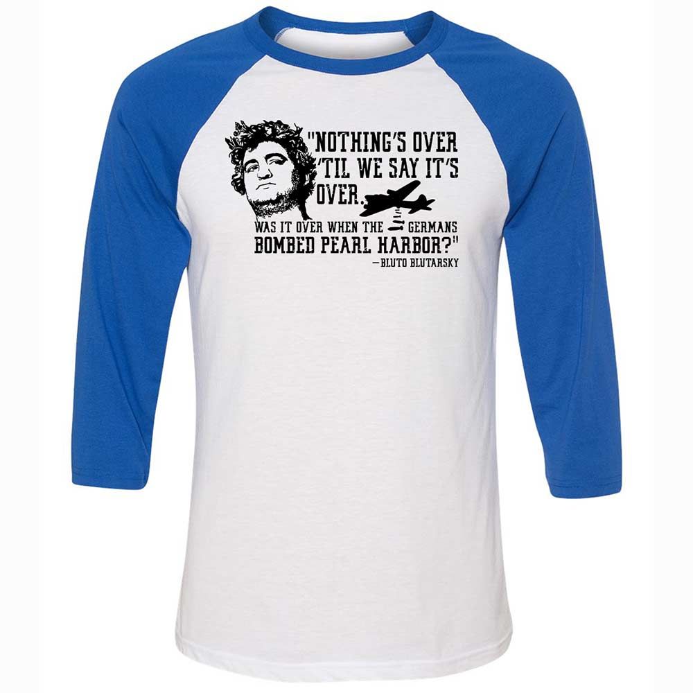 Unisex 3/4 Baseball Tee - LRTWSJND - White/True Royal - 10