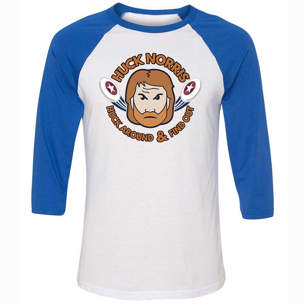 Unisex 3/4 Baseball Tee - 7B5X4BLF - White/True Royal - 10