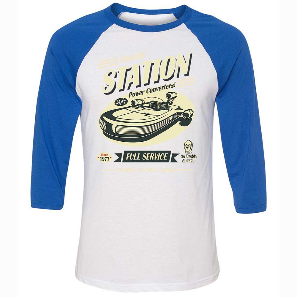 Unisex 3/4 Baseball Tee - C1KCVXG6 - White/True Royal - 10