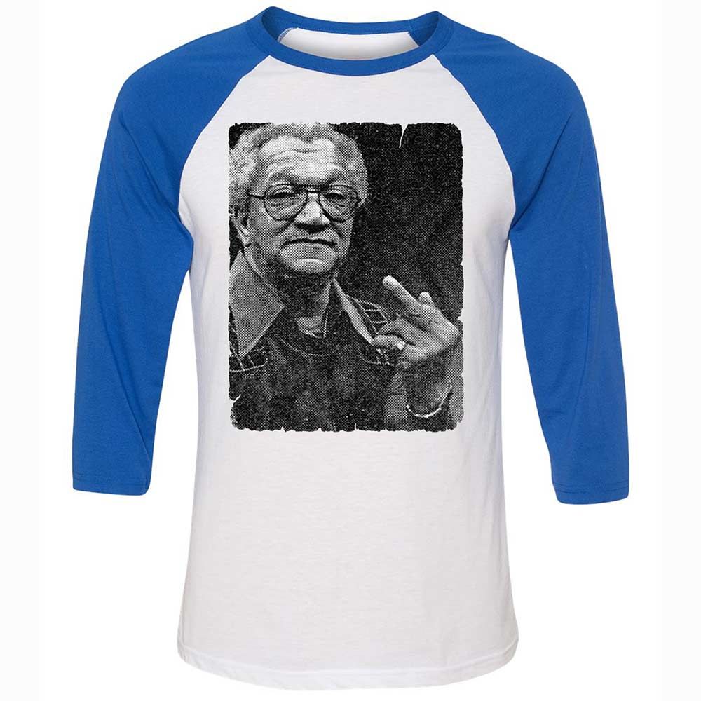 Unisex 3/4 Baseball Tee - DXFUH3DL - White/True Royal - 10