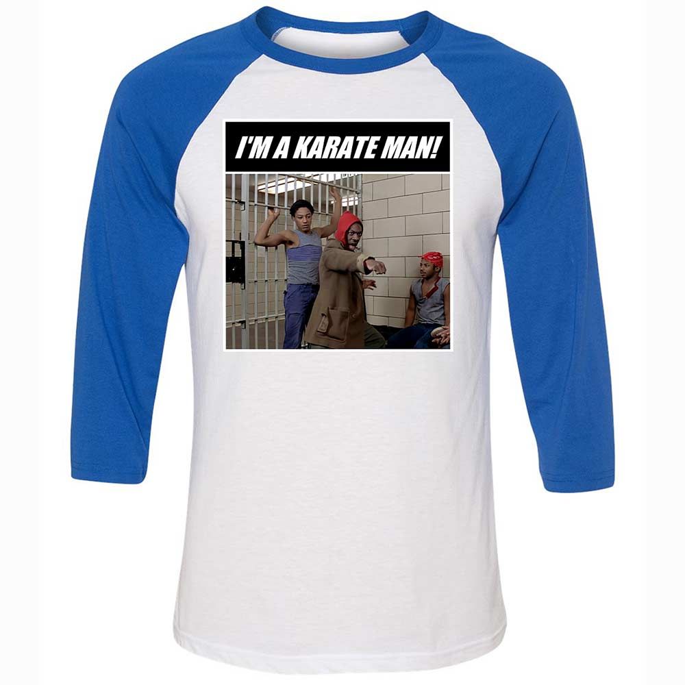 Unisex 3/4 Baseball Tee - WG84UDB5 - White/True Royal - 10