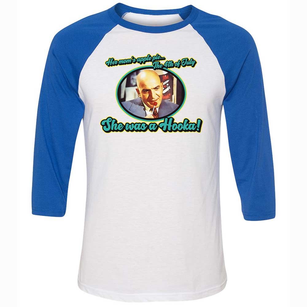 Unisex 3/4 Baseball Tee - GXDF43TR - White/True Royal - 10