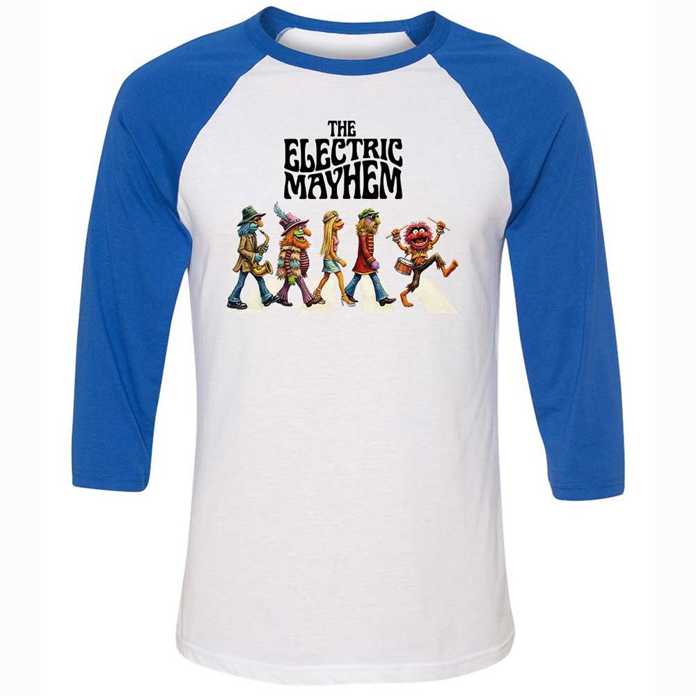 Unisex 3/4 Baseball Tee - 6M6W1B43 - White/True Royal - 10