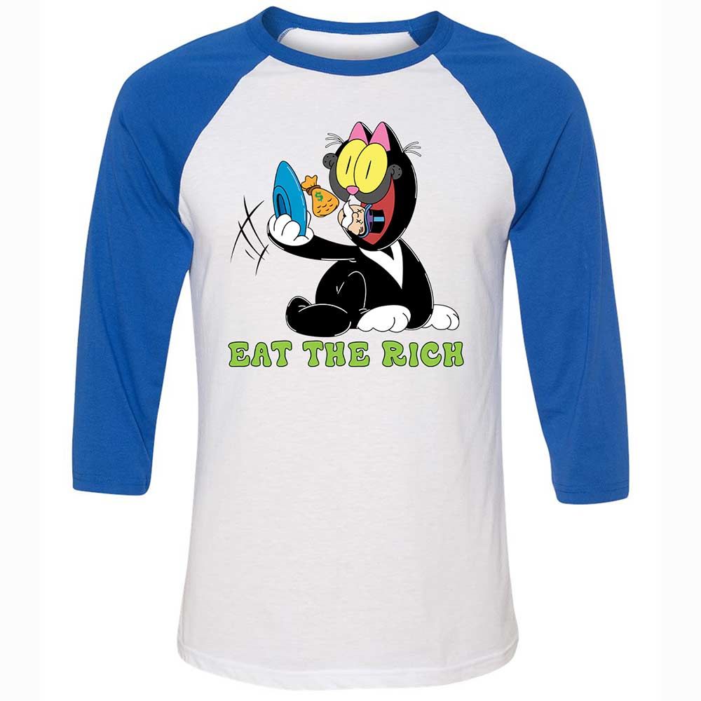 Unisex 3/4 Baseball Tee - 5TK8WQR4 - White/True Royal - 10