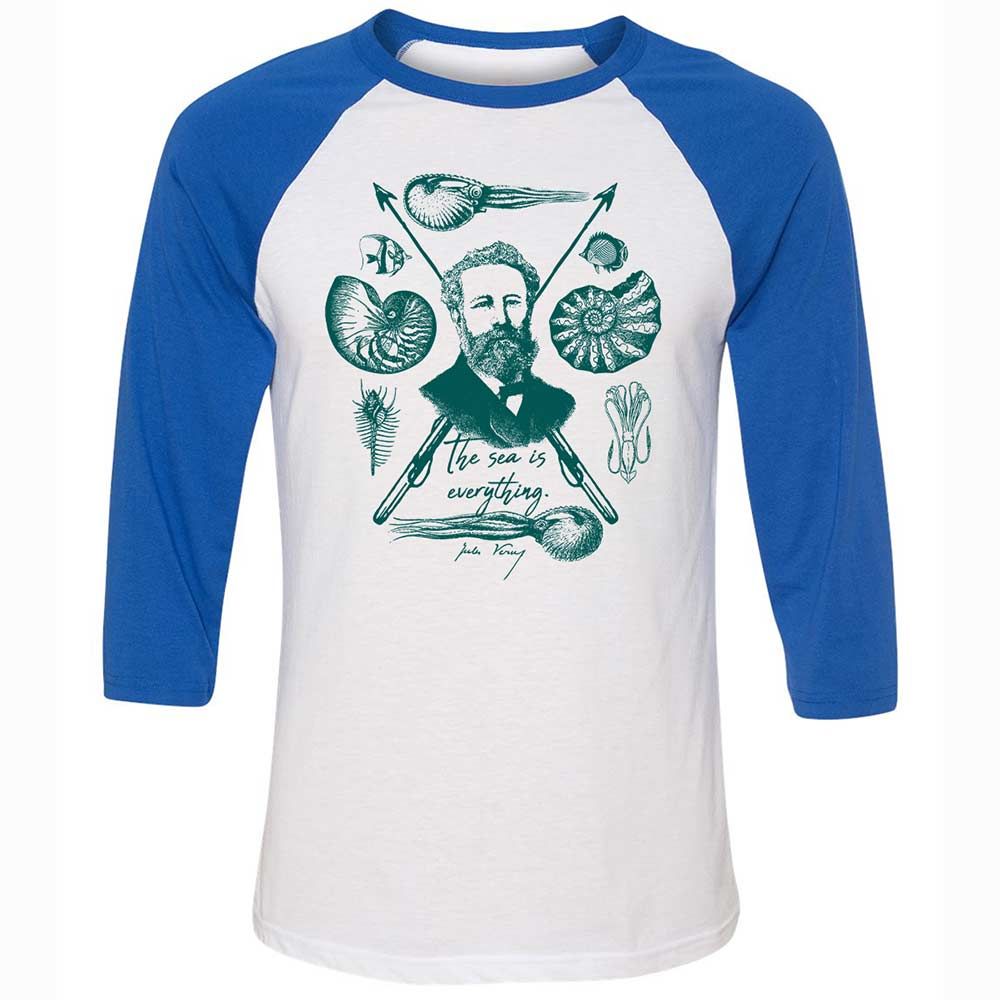 The sea is everything - White/True Royal - 10
