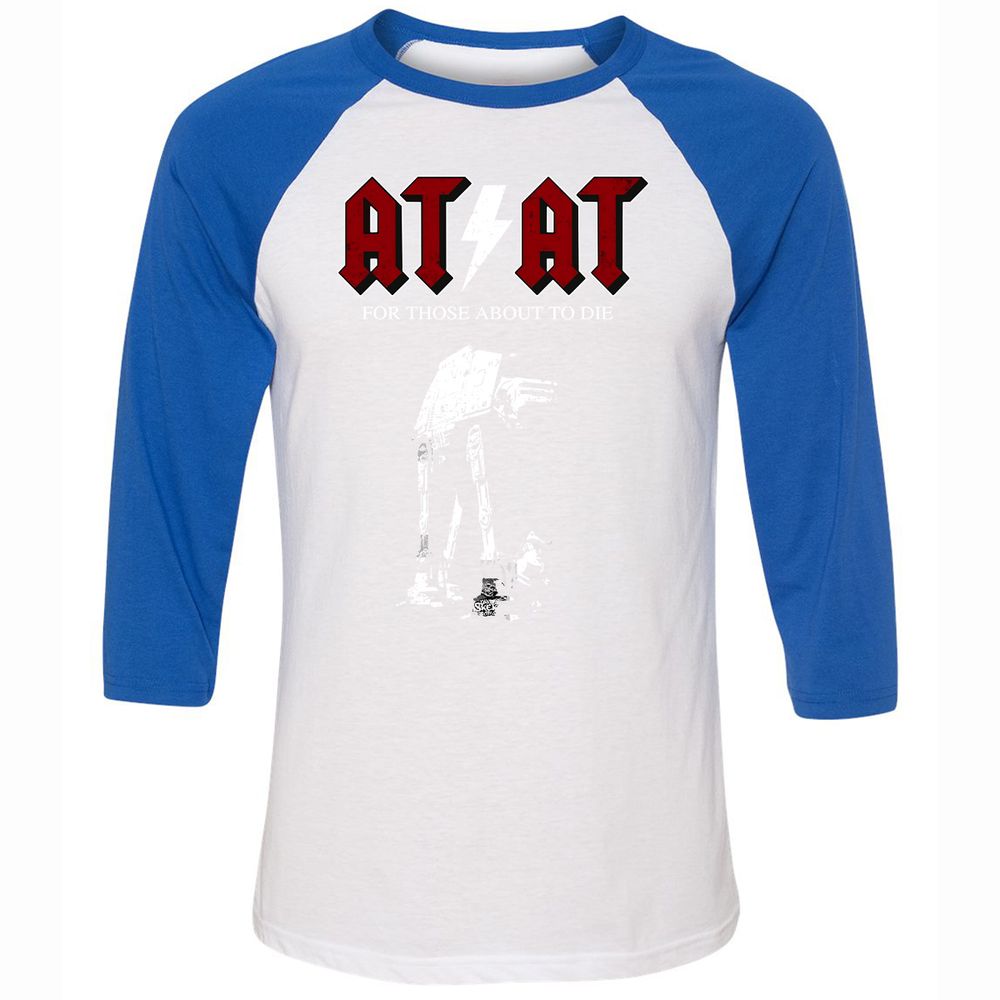 Unisex 3/4 Baseball Tee - 6UGWKATD - White/True Royal - 10