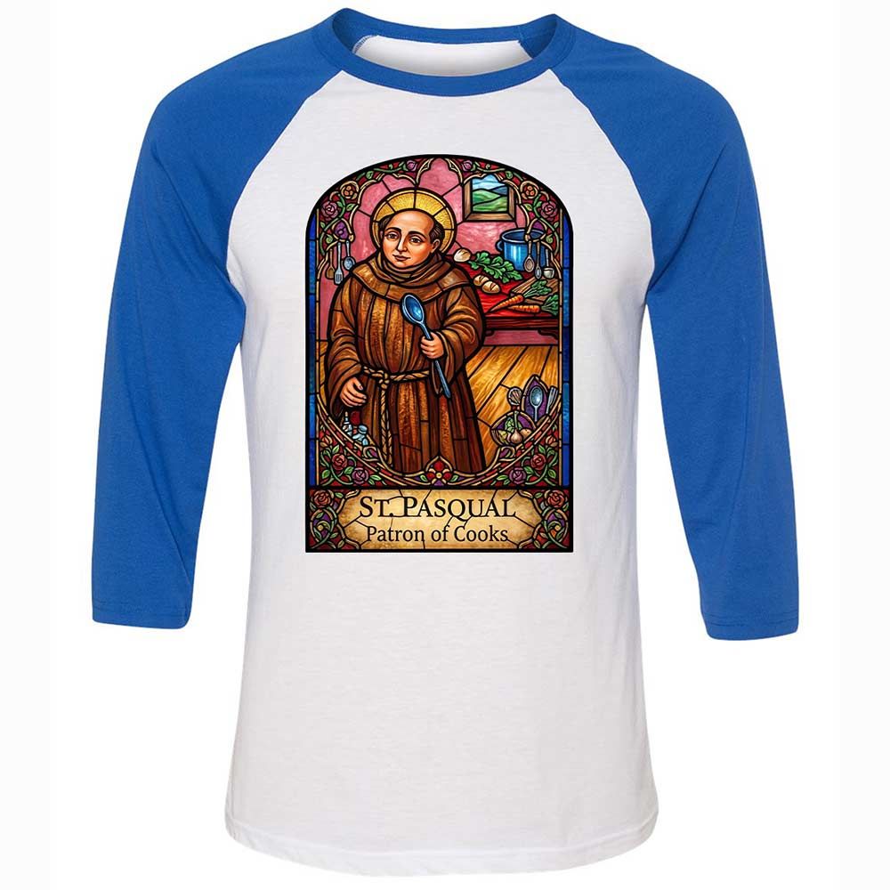 Patron of Cooks - White/True Royal - 10