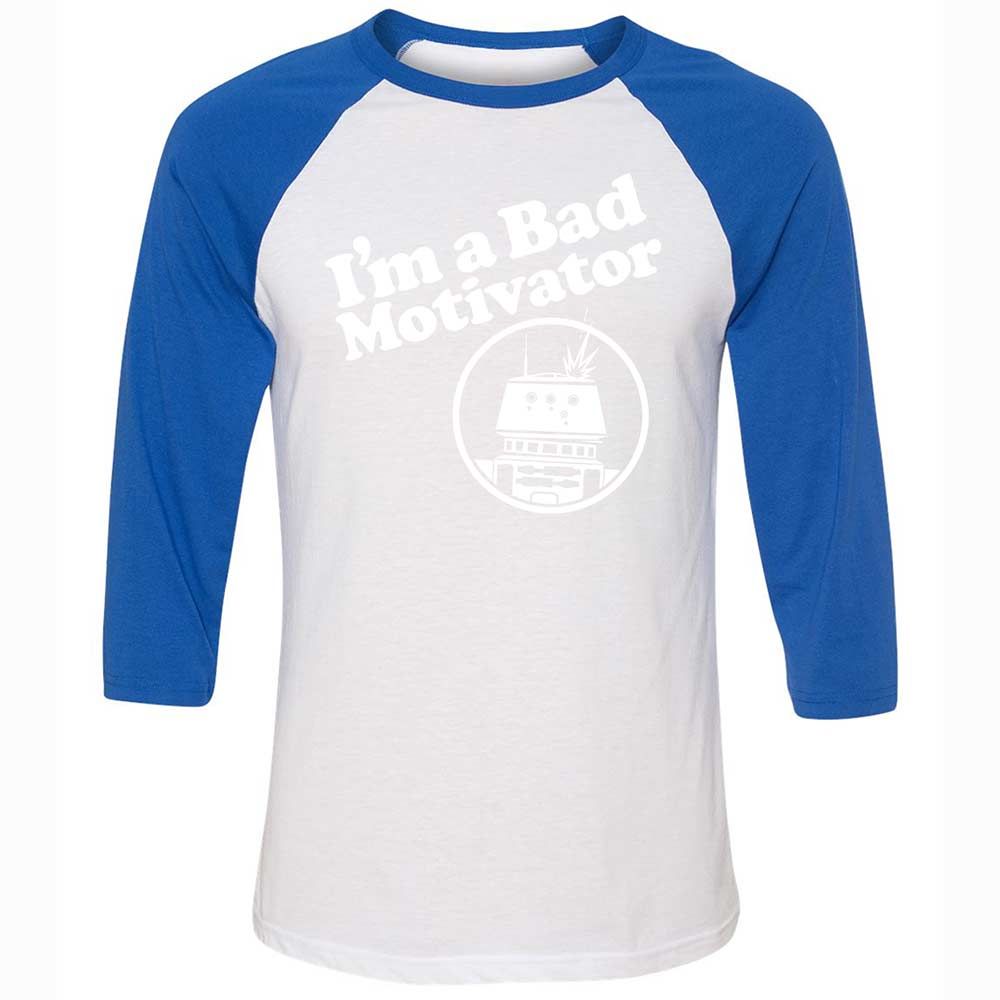 Unisex 3/4 Baseball Tee - CQR1UH5L - White/True Royal - 10