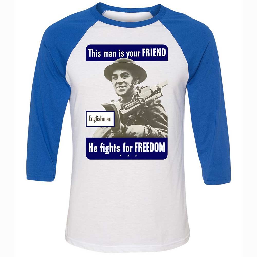This man is your Friend - White/True Royal - 10