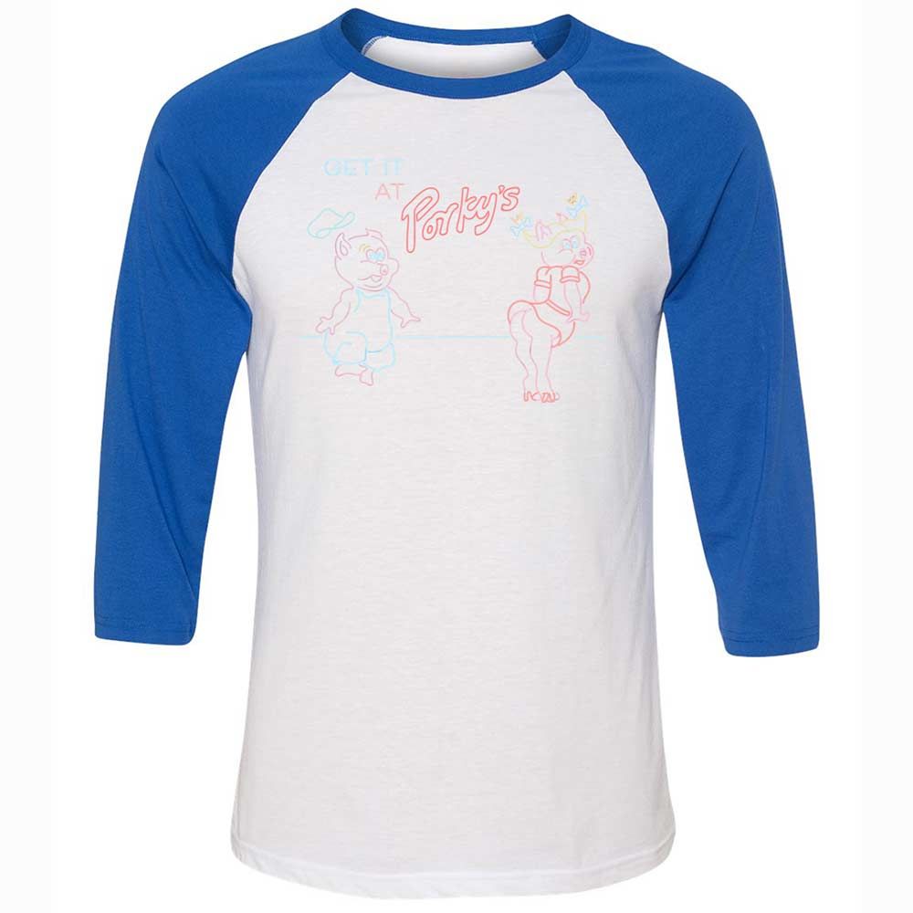 Unisex 3/4 Baseball Tee - 4A5PZQJK - White/True Royal - 10