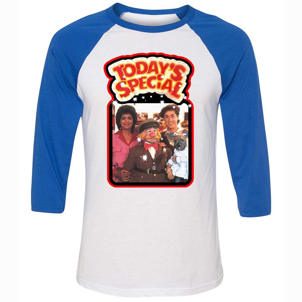 Unisex 3/4 Baseball Tee - KJW8BRY7 - White/True Royal - 10