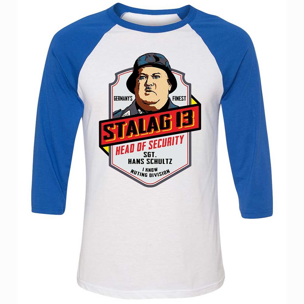 Unisex 3/4 Baseball Tee - 2MKHQLFV - White/True Royal - 10