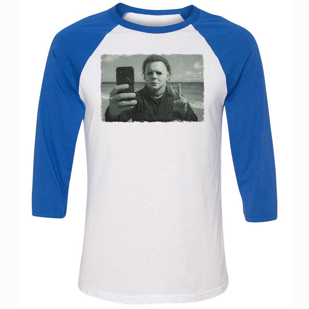 Unisex 3/4 Baseball Tee - 8VNXU8HL - White/True Royal - 10