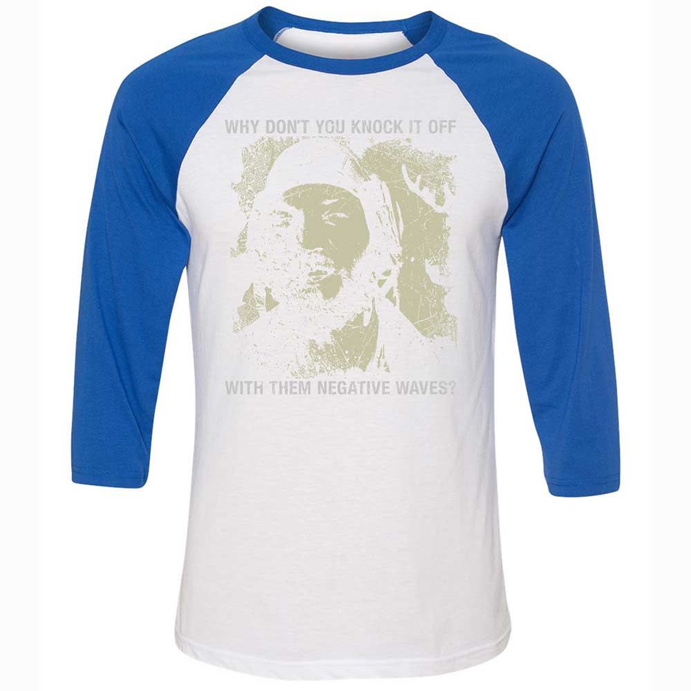 Unisex 3/4 Baseball Tee - M1WAJMDE - White/True Royal - 10