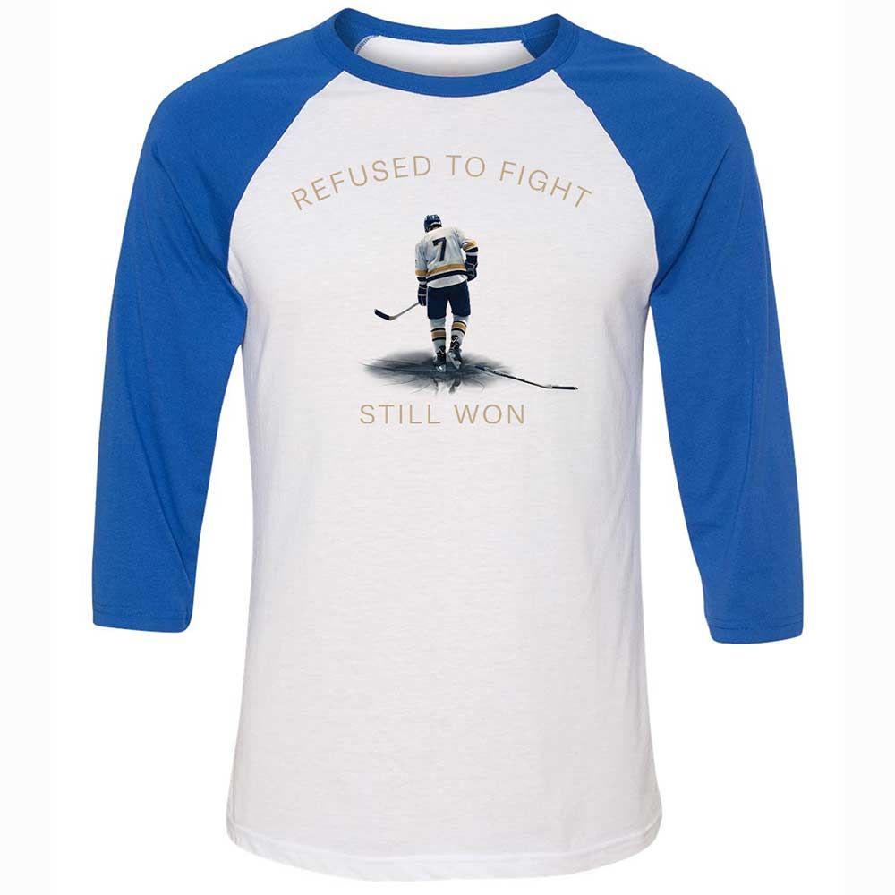 Unisex 3/4 Baseball Tee - SVPWGEXJ - White/True Royal - 10